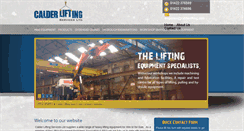 Desktop Screenshot of calderlifting.com