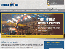 Tablet Screenshot of calderlifting.com